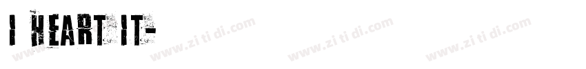 I Heart It字体转换 I Heart It字体转换